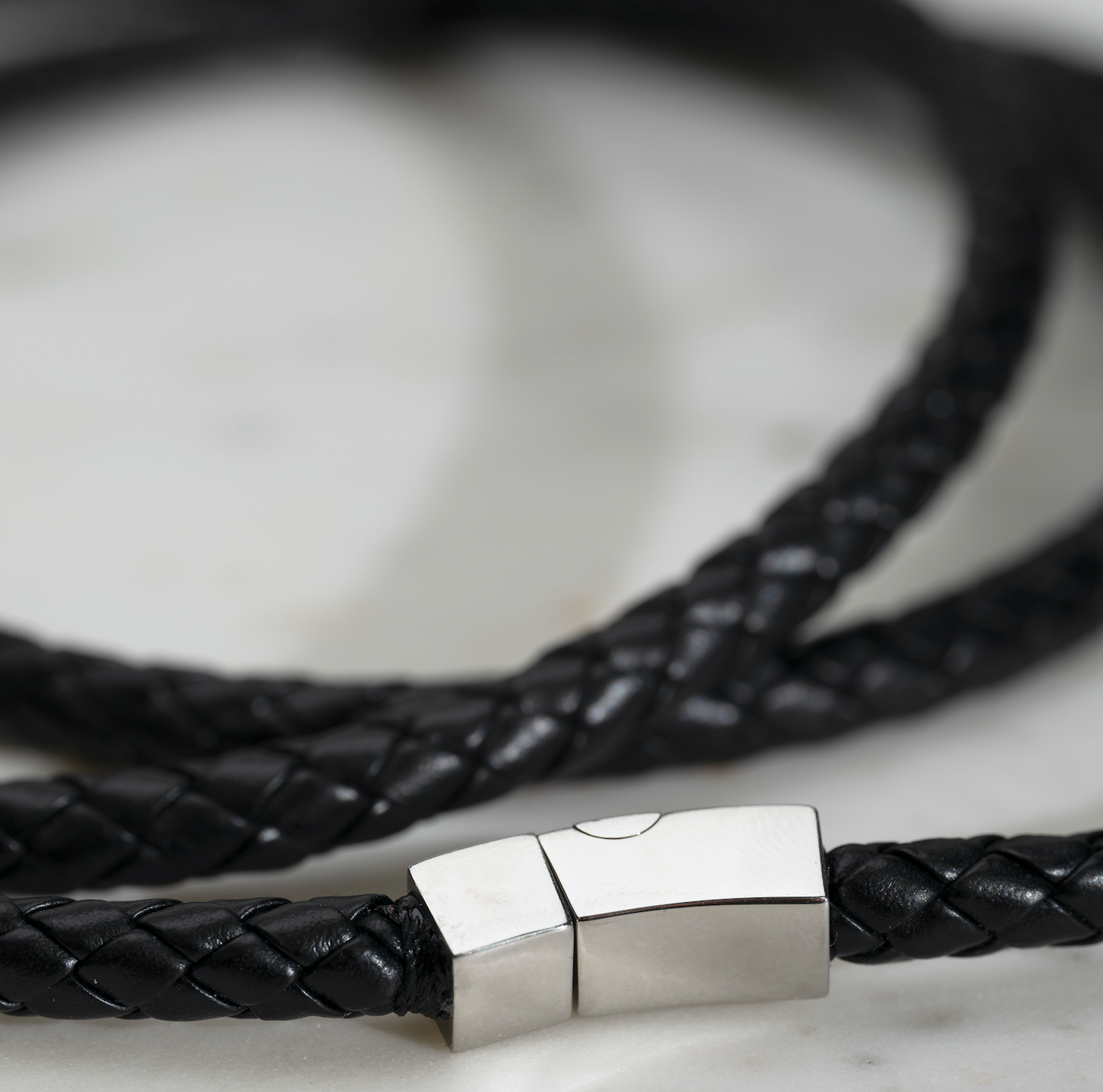 Leather Strap Band Black